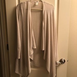 cream cardigan